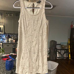 Forever 21 cream colored lace mini dress
